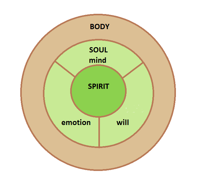 Spirit Soul Body Diagram Wheel